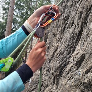 Seilaufbau beim Hochtourenkurs an der Stafflacher Wand | © TVB Wipptal / thomas Senfter