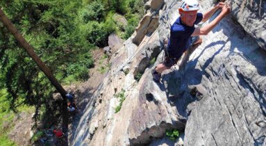 Stafflacher Wand im Tiroler Wipptal - Klettergarten | © TVB Wipptal | Thomas Senfter