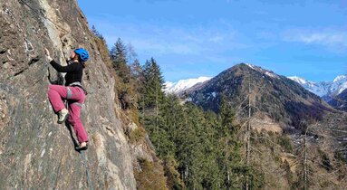Stafflacher Wand im Tiroler Wipptal - Klettergarten Mitte | © TVB Wipptal | Thomas Senfter