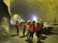 Eine Gruppe Besucher im Brennerbasistunnel | © TVB Wipptal