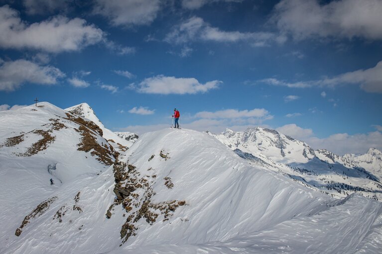 Die letzten Höhenmeter vor dem Gipfel – Flatschspitze 2566 m | © Susanne Kraft