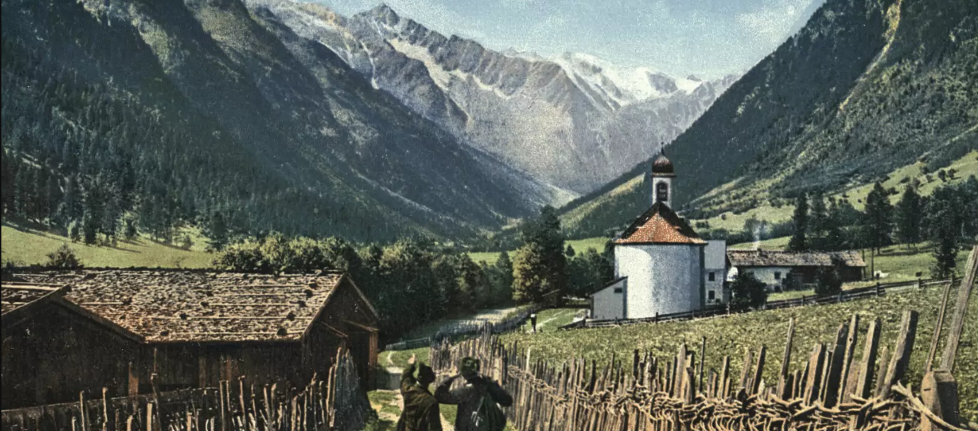 Postkarte von Gschnitz vor 1905 | © Österreichische Nationalbibliothek AKON AK063 044