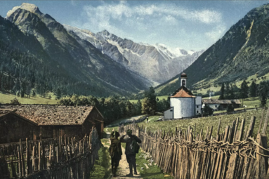 Postkarte von Gschnitz vor 1905 | © Österreichische Nationalbibliothek AKON AK063 044