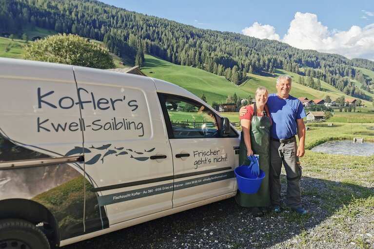 Fischzüchter Petra & Alfred Kofler | © TVB Wipptal | Judith Hammer