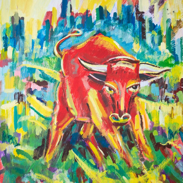 Der Stier - zu finden in einer Privatsammlung in Steinach | © Ernst Mair