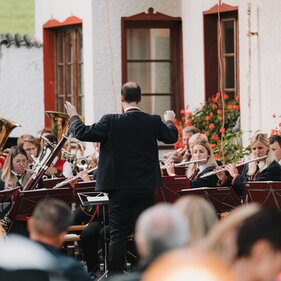 Musiker beim Platzkonzert in Trins | © TVB Wipptal / Johannes Bitter