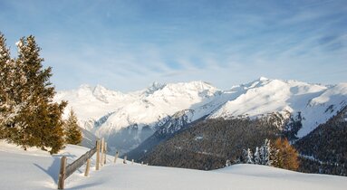Winterlandschaft mit Wiesen und Bäumen | © Jannis Braun